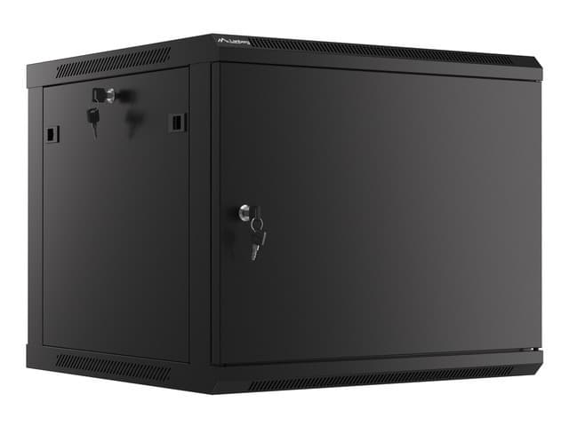 LANBERG RACKOVÁ SKŘÍŇ 19" PRO MONTÁŽ NA STĚNU 9U 600X600 PRO VLASTNÍ MONTÁŽ S KOVOVÝMI DVEŘMI ČERNÁ