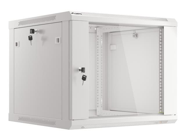 LANBERG RACKOVÁ SKŘÍŇ 19" PRO MONTÁŽ NA STĚNU 9U 600X600 (FLAT PACK) V2 ŠEDÁ