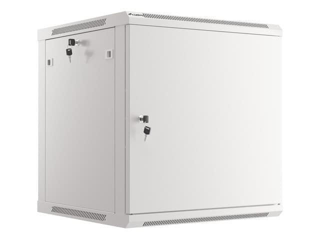 LANBERG RACKOVÁ SKŘÍŇ 19" NÁSTĚNNÁ 12U 600X600 PRO VLASTNÍ MONTÁŽ S KOVOVÝMI DVEŘMI ŠEDÁ