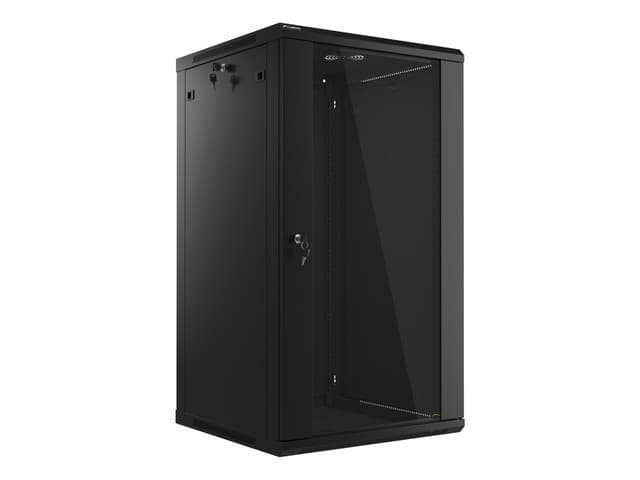 LANBERG 19" RACKOVÁ SKŘÍŇ PRO MONTÁŽ NA STĚNU 22U 600X600 (FLAT PACK) ČERNÁ V2