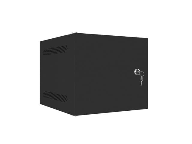 LANBERG RACKOVÁ SKŘÍŇ 10" NÁSTĚNNÁ 4U 280X310 PRO VLASTNÍ MONTÁŽ S KOVOVÝMI DVEŘMI ČERNÁ-FLAT PACK