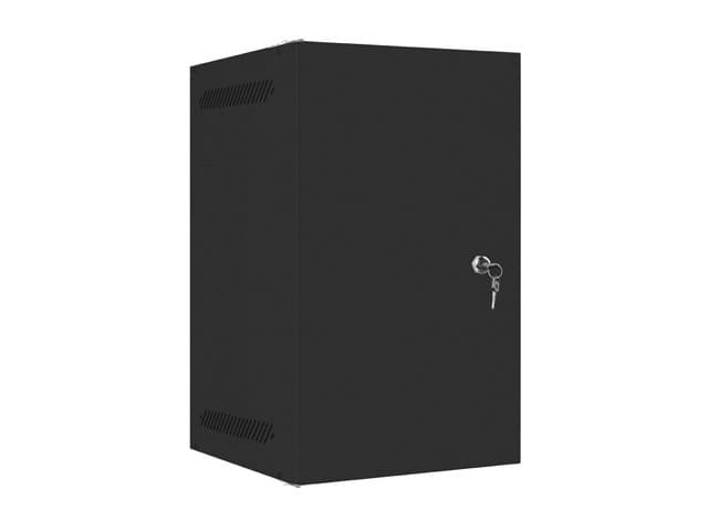 LANBERG RACKOVÁ SKŘÍŇ 10" PRO MONTÁŽ NA STĚNU 9U 280X310 PRO VLASTNÍ MONTÁŽ S KOVOVÝMI DVEŘMI ČERNÁ