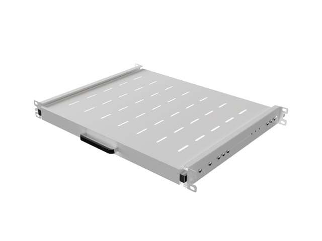 LANBERG POSUVNÁ POLICE PRO 19" RACKOVÉ SKŘÍNĚ 350MM ŠEDÁ (1U 445X350MM, NOSNOST DO 35KG, 4PO