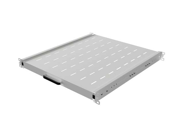 LANBERG POSUVNÁ POLICE PRO 19" RACKOVÉ SKŘÍNĚ 500MM ŠEDÁ (1U 445X500MM, NOSNOST DO 35KG, 4PO