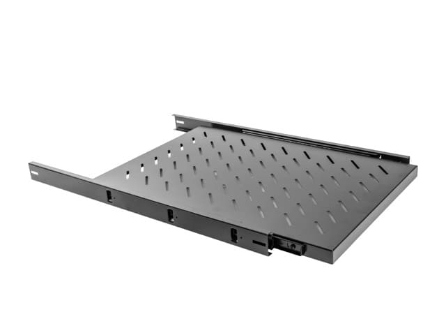 LANBERG 19" POSUVNÁ POLICE 1U 465X750MM MAX. NOSNOST DO 60 KG ČERNÁ