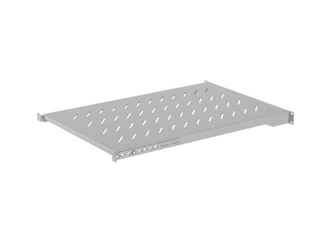 LANBERG POLICE PRO 19" SKŘÍNĚ 1000MM ŠEDÁ (1U 483X700MM NOSNOST DO 25KG, 4BODOVÁ MONTÁŽ)