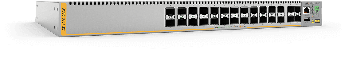 Allied Telesis AT-x220-28GS-50 28-port 100 1000X SFP L3 switch, 1 Fixed AC power supply