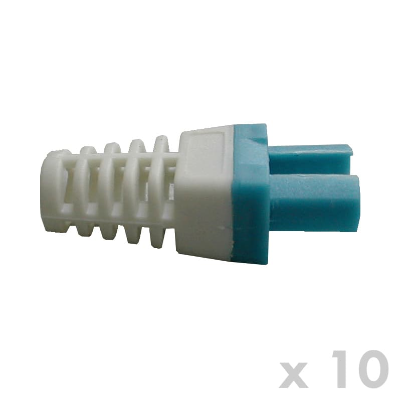 DATACOM Manžetka pro konektor RJ 45 modrá bílá 10 ks