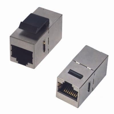 DATACOM Spojka panel STP 2 x RJ45 (8p8c) Cat6,přímá,plast
