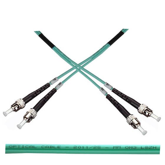 Optický patch kabel duplex ST-ST 50 125 MM 2m OM3
