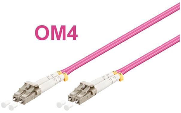 Optický patch kabel duplex LC-LC 50 125 MM 2m OM4