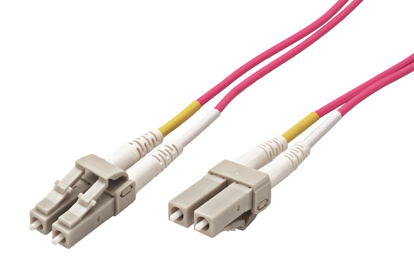 Optický patch kabel duplex LC-LC 50 125 MM 10m OM4