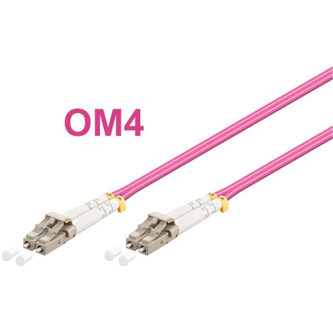 Optický patch kabel duplex LC-LC 50 125 MM 15m OM4