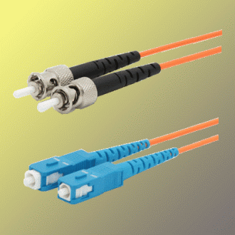 Optický patchkabel duplexní, ST-SC 9 125um SM, 3m, OS2