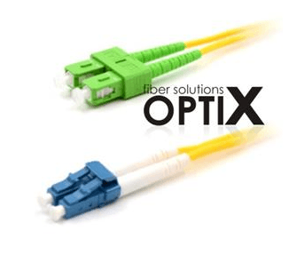 Patchcord FO duplex LC-SC APC 9 125um SM, 0,5m, OS2, 1.8mm