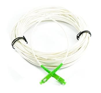 SC/APC - SC/APC simplex 9/125 SM 0,5m arm.bílý 3mm B3 LSZH
