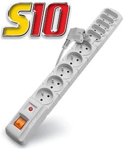 Rozvodný panel ACAR S10 3m 5+5x220V černý+přep.och