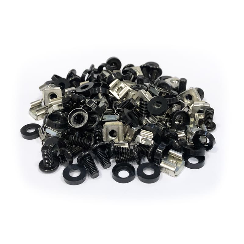 Montážní sada M6 (50ks bal.) - 12mm BLACK