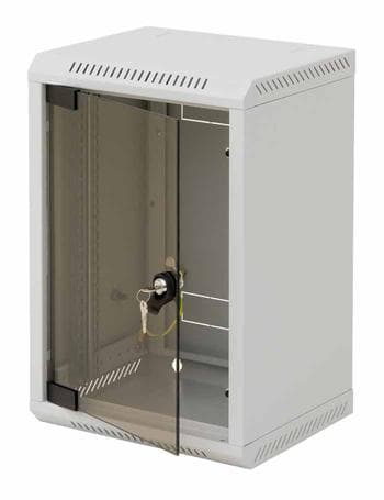 10" rack jednodílný 9U 260 TRITON šedý plech.dveře