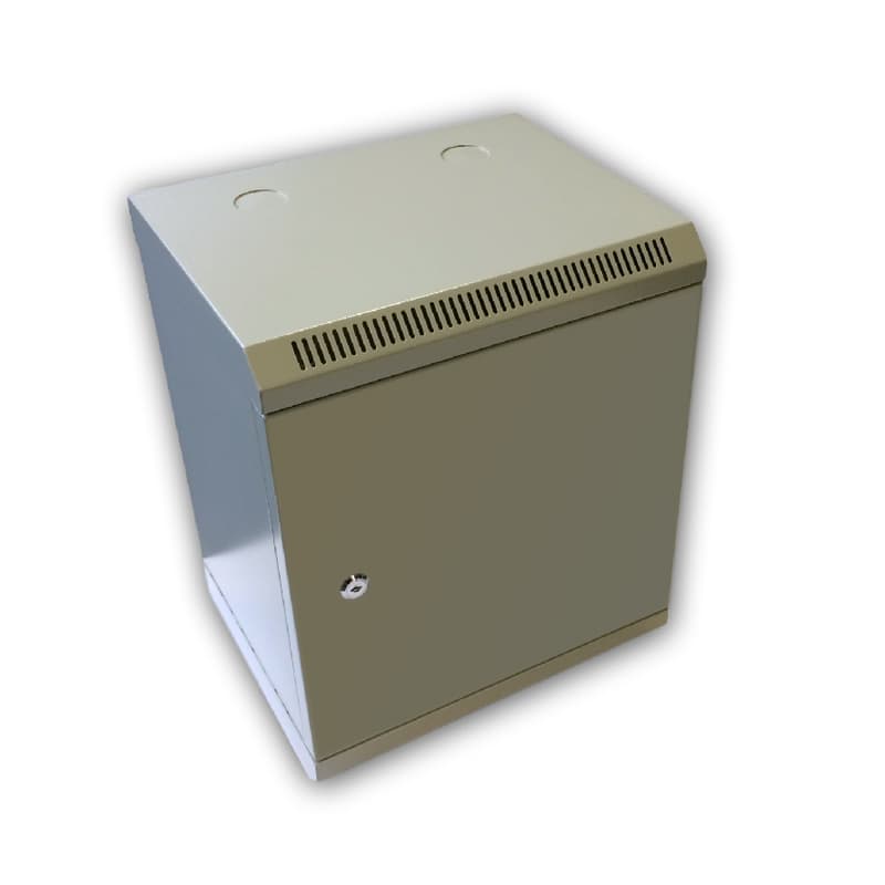 10" rack jednodílný 9U 280 DATACOM šedý plech.dv