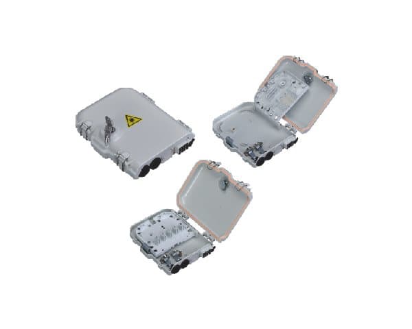FTTH Box malý, 8xSC, LC, E2000, plast, IP65
