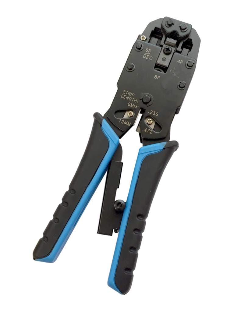 W-Star Kleště UTP RJ45 RJ12 RJ11 PROFI s ráčnou bez ořezávače izolace