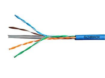 Kabel U UTP Cat.6 4x2xAWG24 300 MHz, PVC modrý, Eca, 305m