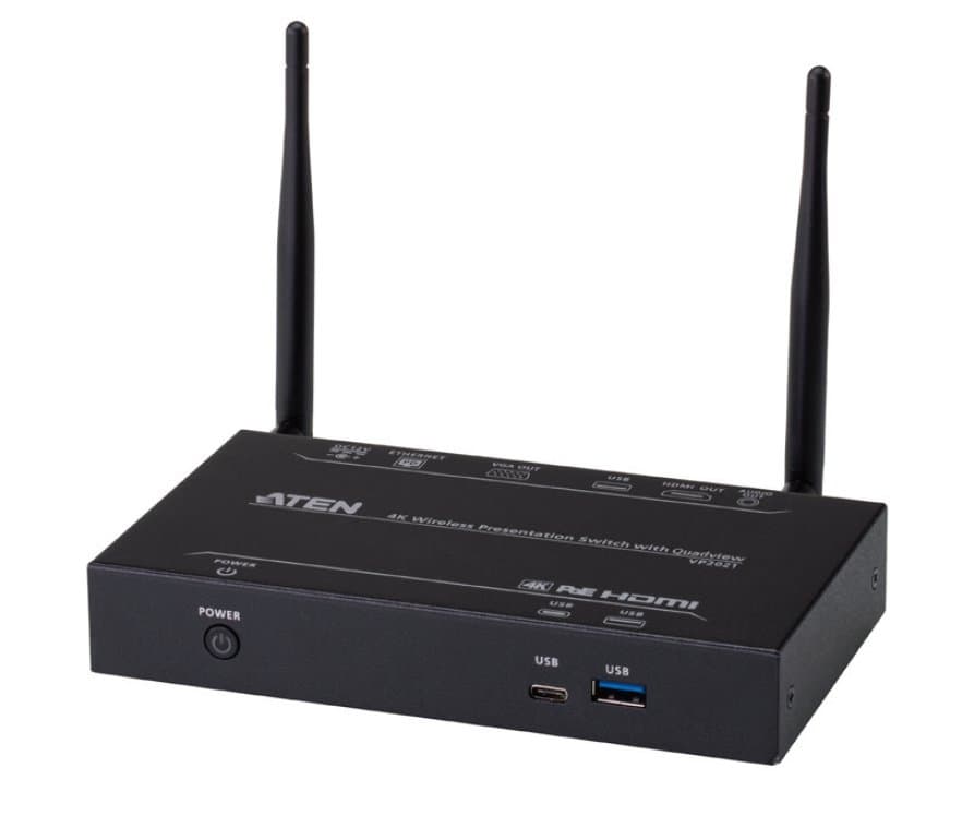 ATEN 4K Bezdrátový prezentační přepínač, QuadView