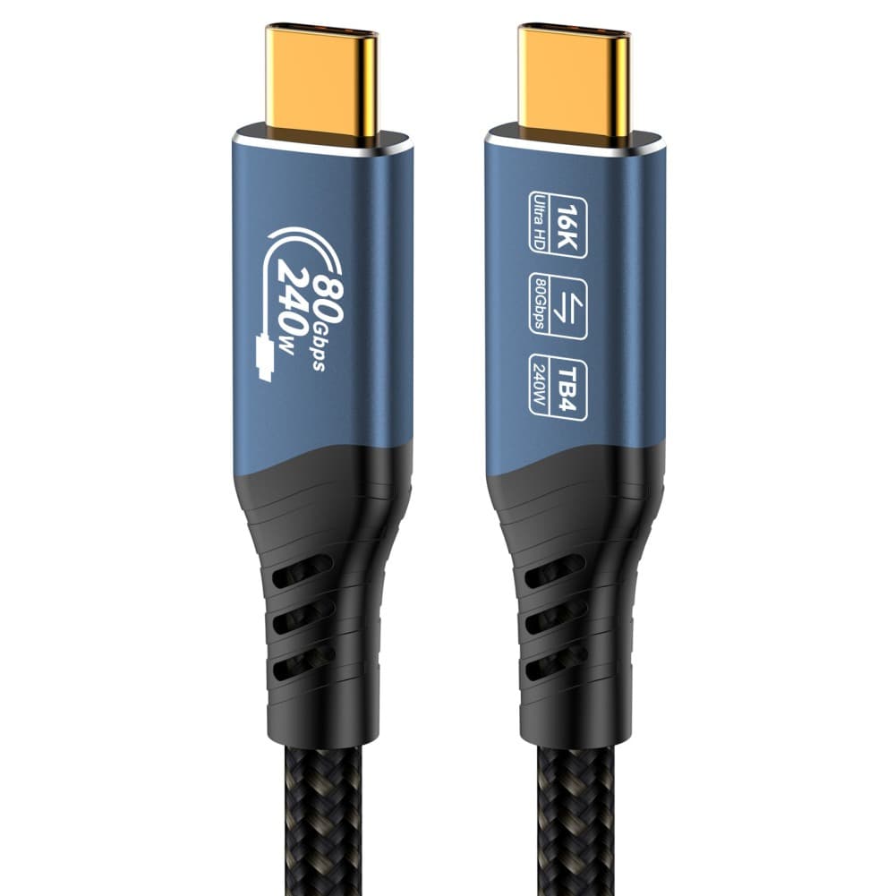USB4™ Ver2.0 80Gbps 16K@60Hz 240W Thunderbolt,1.2m