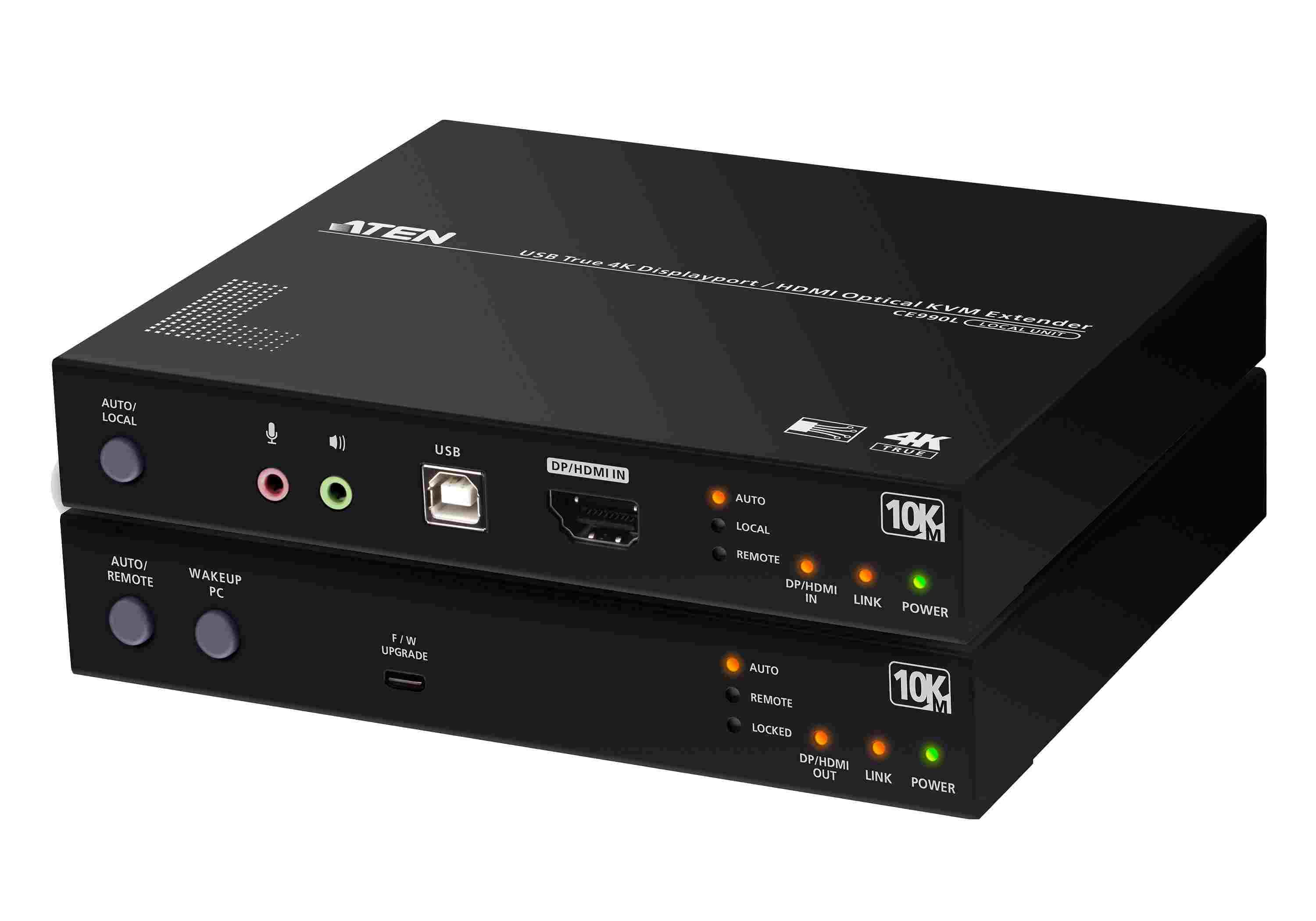 ATEN Optický KVM extender,DP HDMI True 4K@60Hz