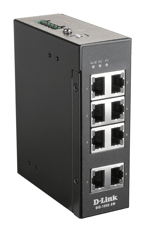 D-Link DIS-100E-8W Industrial 8 port Unmng switch