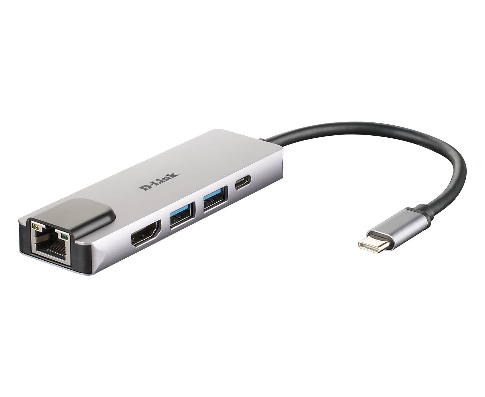 D-Link 5-in-1 USB-C Hub with HDMI Ethernet and Power Delivery