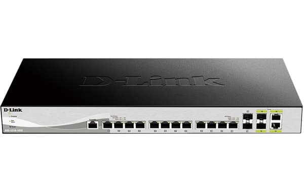 D-Link DXS-1210-16TC Smart Managed Switch, 12x 10G, 2x SFP+ & 2x Combo 10GBase-T SFP+ ports
