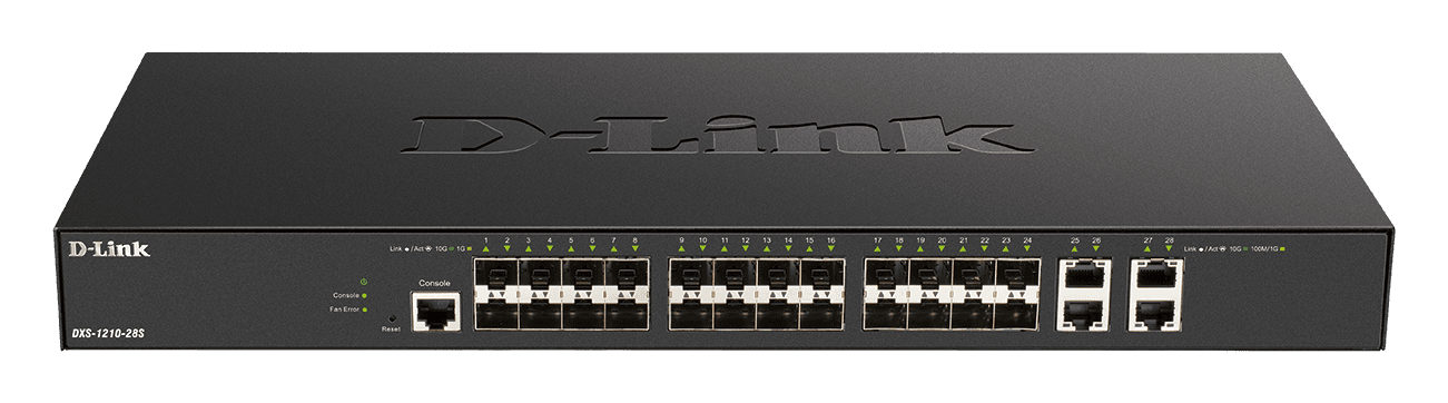 D-Link DXS-1210-28S 24 x 10G SFP+  ports + 4 x 10G Base-T ports Smart Managed Switch