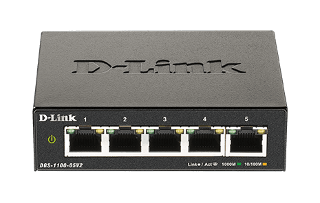 D-Link DGS-1100-05V2 Easy Smart Switch 10 100 1000