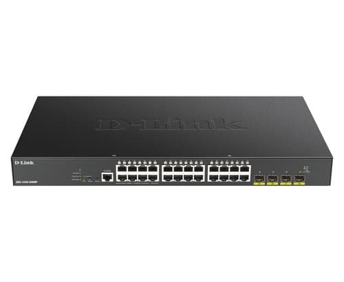 D-Link DGS-1250-28XMP E 24-port Gigabit PoE Smart Managed Switch with 4x 10G SFP+ ports, 370Watts
