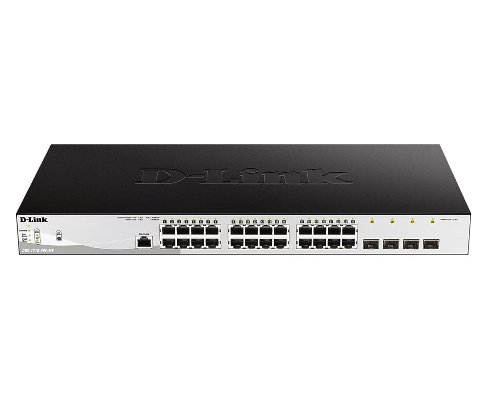 D-Link DGS-1210-28P ME E 24x 1G PoE + 4x 1G SFP Metro Ethernet Managed Switch