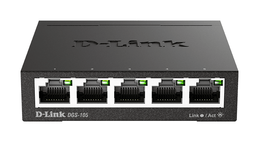 D-Link DGS-105 kovový 5-port 10 100 1000 Switch
