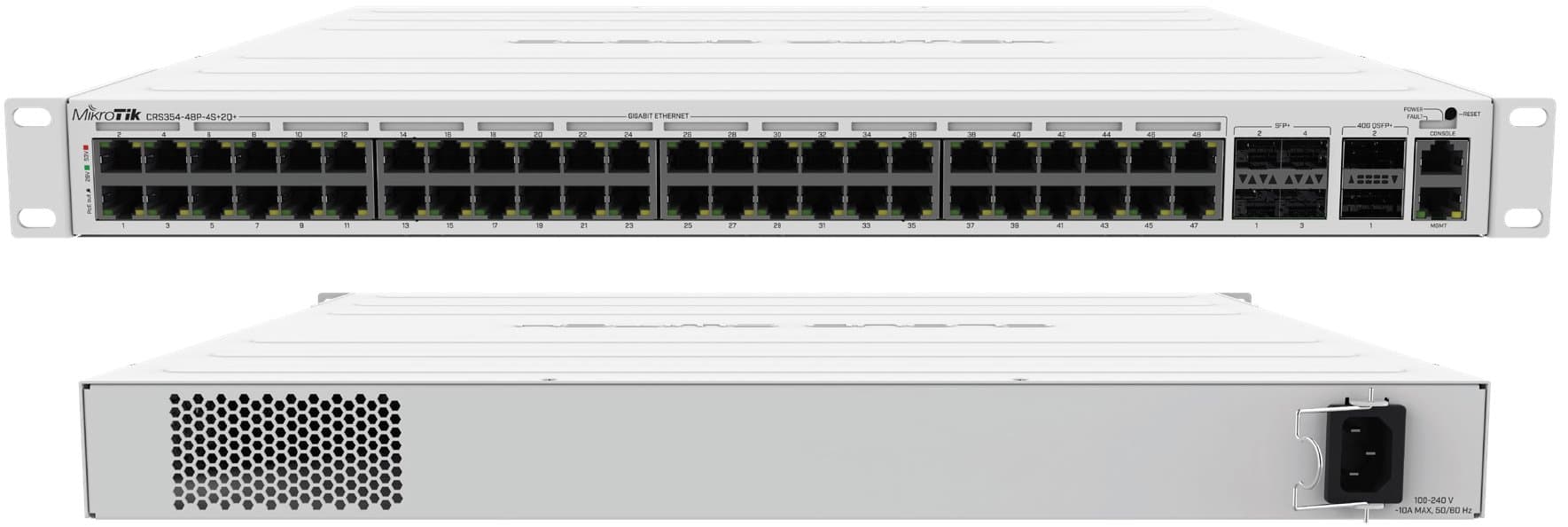 MikroTik CRS354-48P-4S+2Q+RM Cloud Router Switch POE+