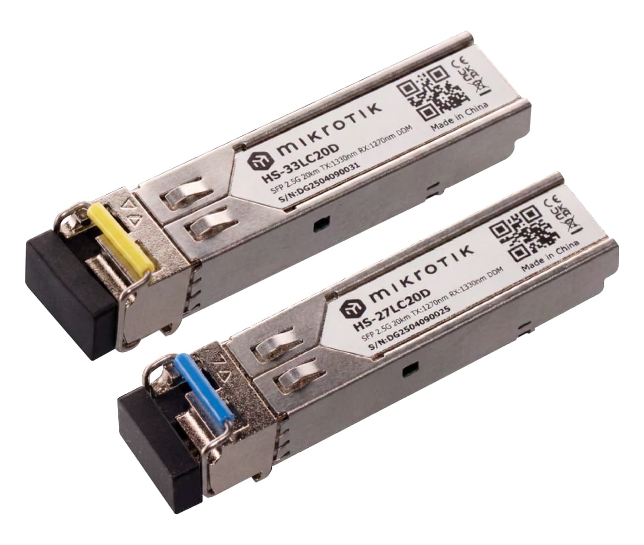 MikroTik HS-2733LC20D, Pár SFP BiDi 1.25G