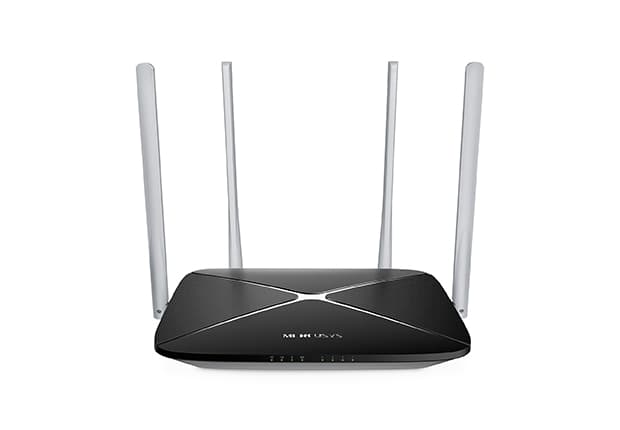 Mercusys AC12 1200Mbps WiFi AC router, 5x10 100 RJ45, 4x anténa