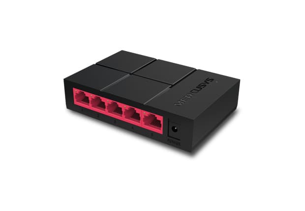 Mercusys MS105G 5x10 100 1000 switch, plastic case