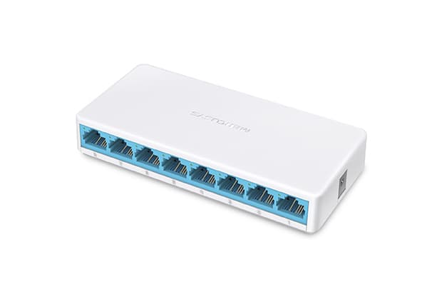 Mercusys MS108 8x10 100 mini desktop switch, plastic case