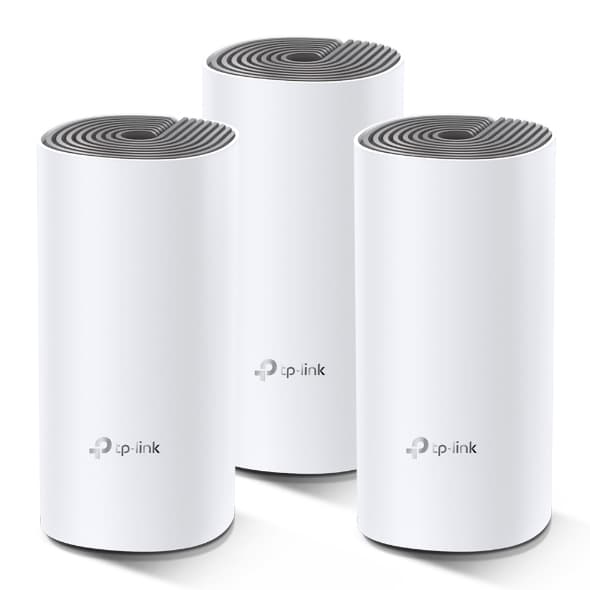 TP-Link AC1200 Whole-home Mesh WiFi System Deco E4(3-pack), 2x10 100 RJ45