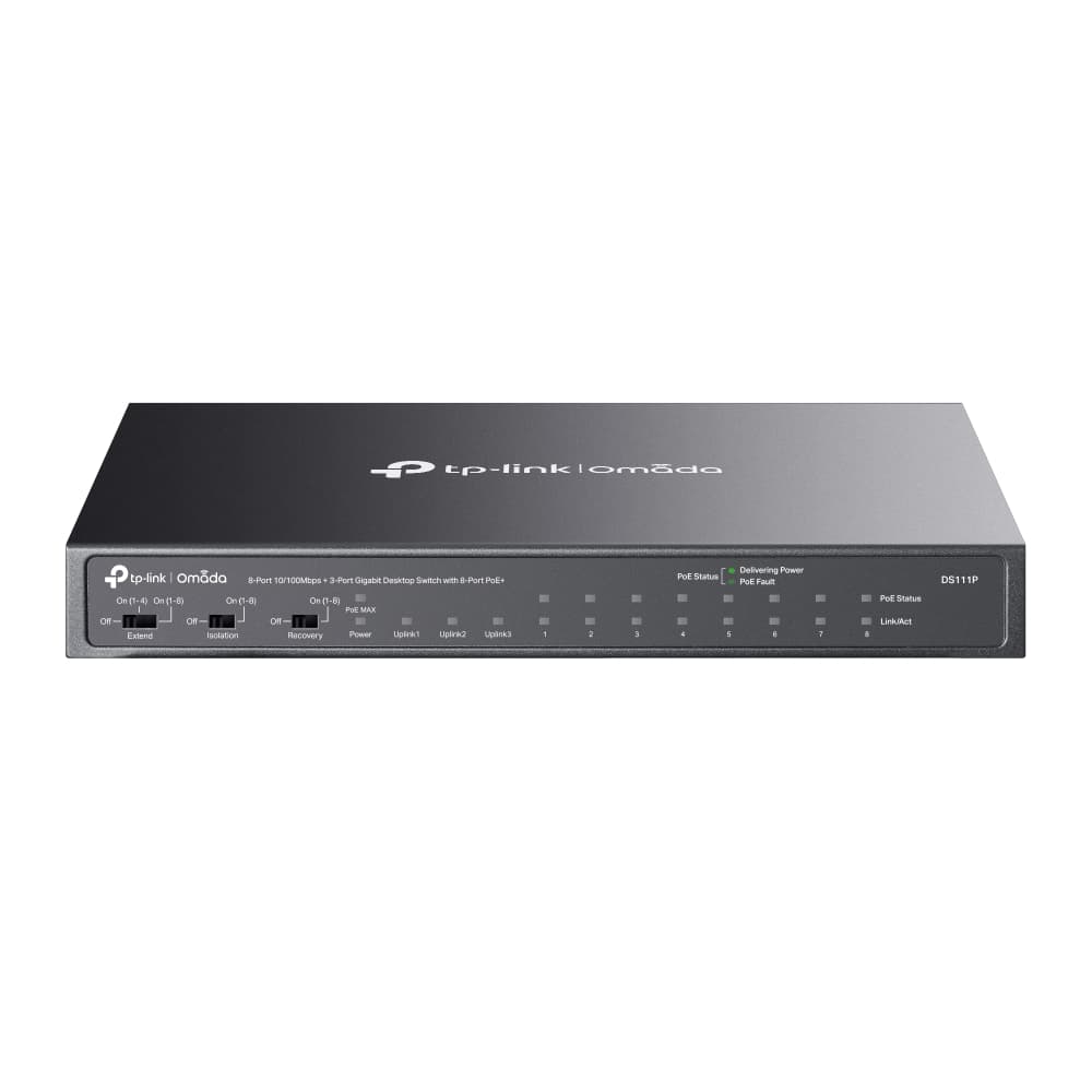 DS111P TP-link Omada 8x 10 100Mbp,3G,8 PoE+, switc
