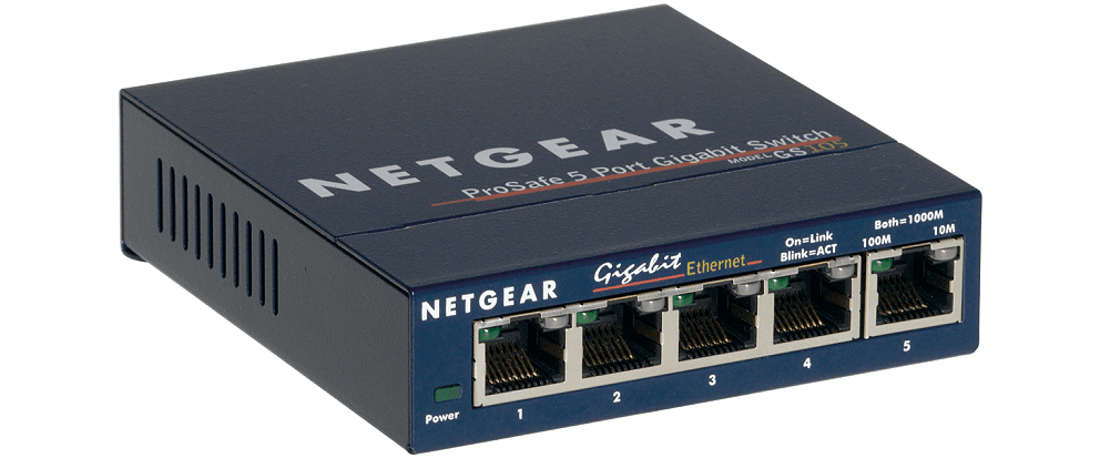 NETGEAR 5xGIGABIT Desktop switch, GS105
