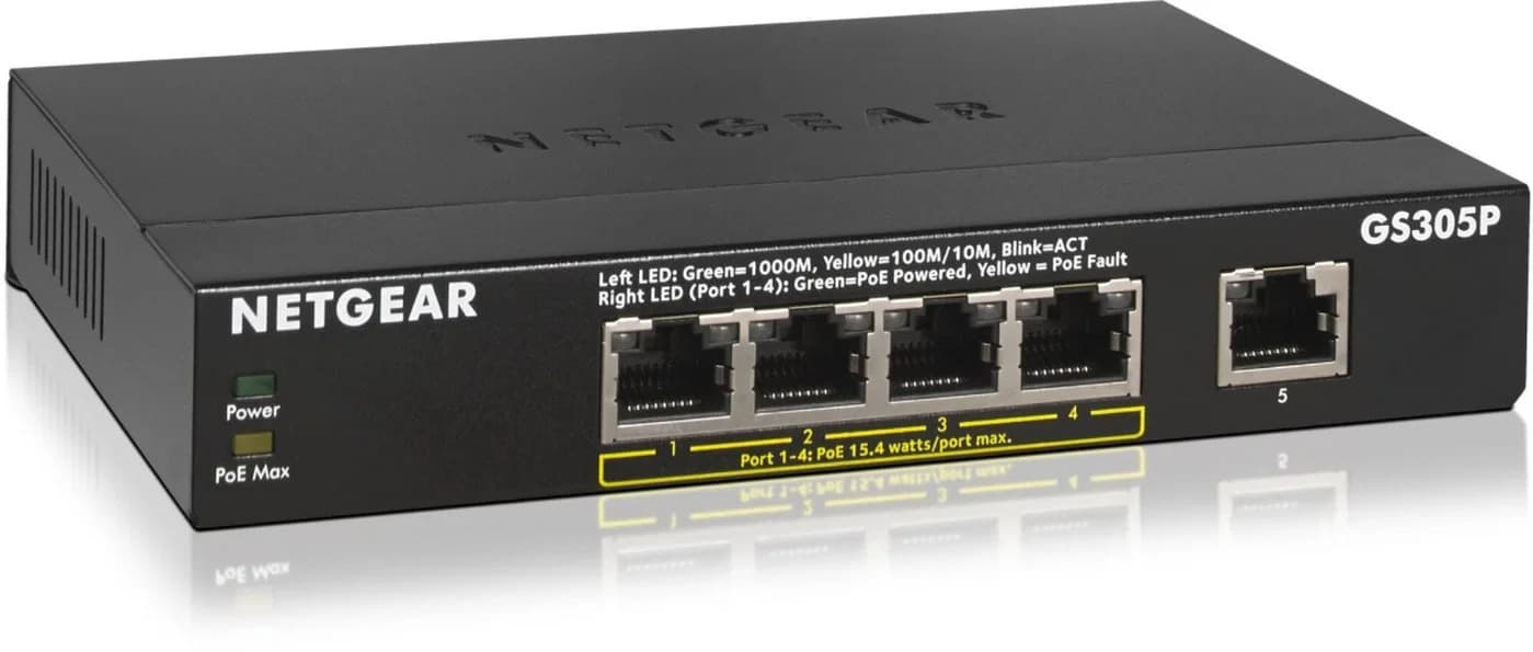 NETGEAR 5PT GE UNMANAGED SWCH W POE POE+