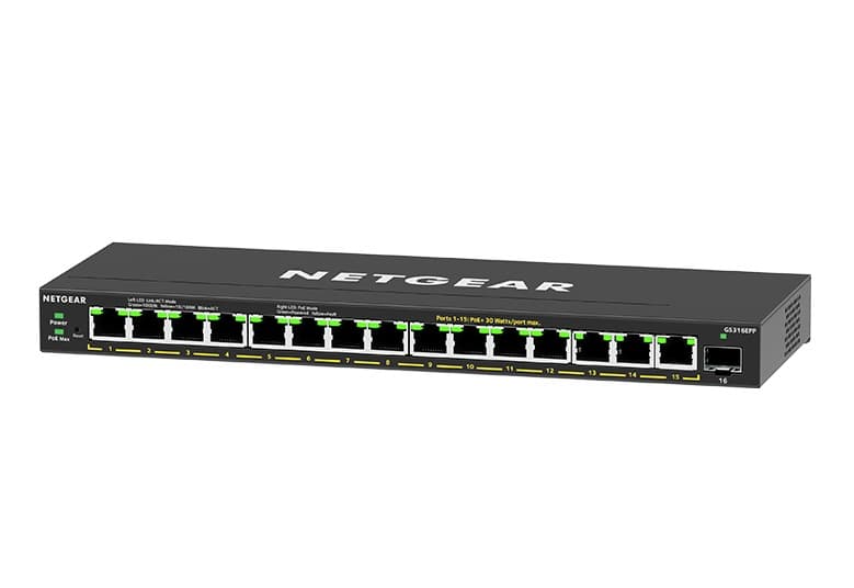 NETGEAR 16PT GE PLUS SWCH W HI-PWR POE+