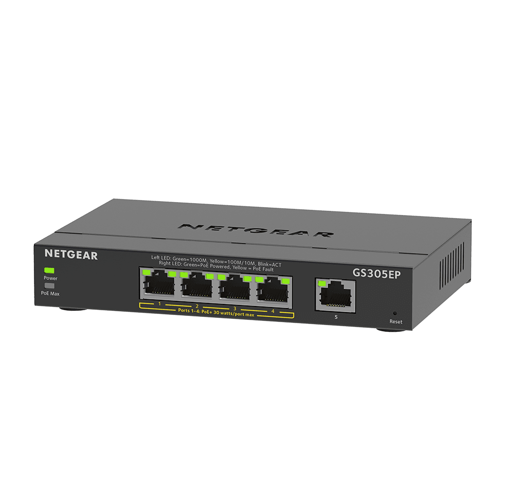 NETGEAR 5PT GE PLUS SWCH W POE+