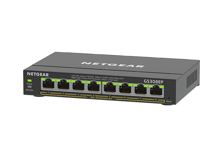 NETGEAR 8PT GE PLUS SWCH W POE+